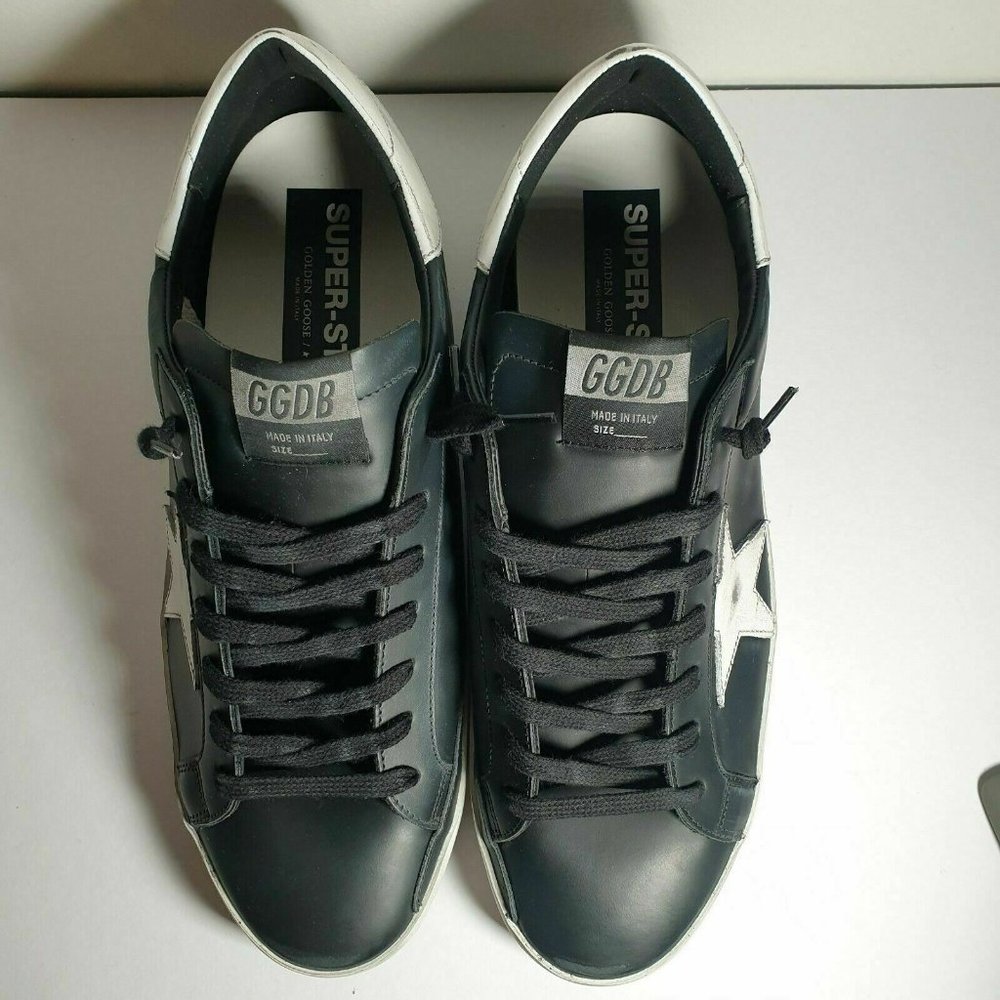 Golden Goose Superstar Black Leather White Star - Picture 5 of 8